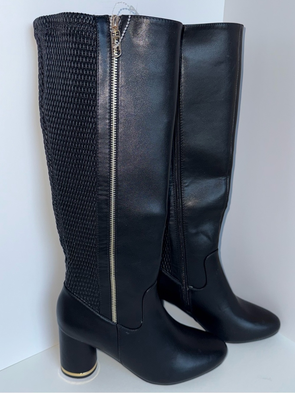 London Fog Shaya Black Knee High Boots Size 8